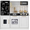 image:imageBest Choice Products Wooden Play Kitchen for Kids Pretend Play Cooking Toy Set with Sink Oven Microwave Refrigerator Ice Maker amp Accessories Kitchen Playset for Toddlers Ages 3  Plush PinkWhite Bevel