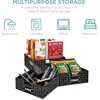 image:imageBest Choice Products Set of 4 9x12in Water Hyacinth Pantry Baskets Woven Organizers wChalkboard Label Chalk Marker  ChestnutBlack