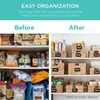 image:imageBest Choice Products Set of 4 9x12in Water Hyacinth Pantry Baskets Woven Organizers wChalkboard Label Chalk Marker  ChestnutBlack