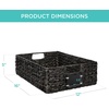 image:imageBest Choice Products Set of 4 9x12in Water Hyacinth Pantry Baskets Woven Organizers wChalkboard Label Chalk Marker  ChestnutBlack