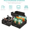 image:imageBest Choice Products Set of 4 9x12in Water Hyacinth Pantry Baskets Woven Organizers wChalkboard Label Chalk Marker  ChestnutBlack