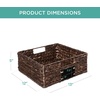 image:imageBest Choice Products Set of 4 9x12in Water Hyacinth Pantry Baskets Woven Organizers wChalkboard Label Chalk Marker  ChestnutBrown
