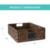 image:imageBest Choice Products Set of 4 9x12in Water Hyacinth Pantry Baskets Woven Organizers wChalkboard Label Chalk Marker  ChestnutBrown