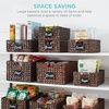 image:imageBest Choice Products Set of 4 9x12in Water Hyacinth Pantry Baskets Woven Organizers wChalkboard Label Chalk Marker  ChestnutBrown
