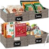 image:imageBest Choice Products Set of 4 9x12in Water Hyacinth Pantry Baskets Woven Organizers wChalkboard Label Chalk Marker  ChestnutGray