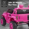 image:imageBest Choice Products 12V Kids Ride On Truck Car wRemote Control Electric Ride On Car for Toddlers 35 Battery Powered Ride On Toy wLED Lights 4Wheel Suspension Safety Harness  Cherry RedHyper Pink