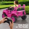 image:imageBest Choice Products 12V Kids Ride On Truck Car wRemote Control Electric Ride On Car for Toddlers 35 Battery Powered Ride On Toy wLED Lights 4Wheel Suspension Safety Harness  Cherry RedHyper Pink