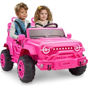 image:imageBest Choice Products 12V Kids Ride On Truck Car wRemote Control Electric Ride On Car for Toddlers 35 Battery Powered Ride On Toy wLED Lights 4Wheel Suspension Safety Harness  Cherry RedHyper Pink