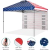 image:imageBest Choice Products 10x10ft Pop Up Canopy Tent Outdoor Shade 1 Person 1 Minute Set Up Carry Case 4 Weight Bags  BlueAmerican Flag