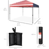 image:imageBest Choice Products 10x10ft Pop Up Canopy Tent Outdoor Shade 1 Person 1 Minute Set Up Carry Case 4 Weight Bags  BlueAmerican Flag