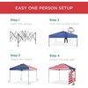 image:imageBest Choice Products 10x10ft Pop Up Canopy Tent Outdoor Shade 1 Person 1 Minute Set Up Carry Case 4 Weight Bags  BlueAmerican Flag