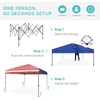image:imageBest Choice Products 10x10ft Pop Up Canopy Tent Outdoor Shade 1 Person 1 Minute Set Up Carry Case 4 Weight Bags  BlueAmerican Flag