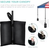 image:imageBest Choice Products 10x10ft Pop Up Canopy Tent Outdoor Shade 1 Person 1 Minute Set Up Carry Case 4 Weight Bags  BlueAmerican Flag