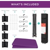 image:imageBest Choice Products 10x10ft Pop Up Canopy Tent Outdoor Shade 1 Person 1 Minute Set Up Carry Case 4 Weight Bags  BlueAmethyst Purple