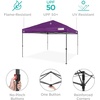 image:imageBest Choice Products 10x10ft Pop Up Canopy Tent Outdoor Shade 1 Person 1 Minute Set Up Carry Case 4 Weight Bags  BlueAmethyst Purple