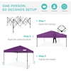 image:imageBest Choice Products 10x10ft Pop Up Canopy Tent Outdoor Shade 1 Person 1 Minute Set Up Carry Case 4 Weight Bags  BlueAmethyst Purple