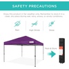 image:imageBest Choice Products 10x10ft Pop Up Canopy Tent Outdoor Shade 1 Person 1 Minute Set Up Carry Case 4 Weight Bags  BlueAmethyst Purple