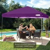 image:imageBest Choice Products 10x10ft Pop Up Canopy Tent Outdoor Shade 1 Person 1 Minute Set Up Carry Case 4 Weight Bags  BlueAmethyst Purple