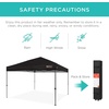 image:imageBest Choice Products 10x10ft Pop Up Canopy Tent Outdoor Shade 1 Person 1 Minute Set Up Carry Case 4 Weight Bags  BlueBlack