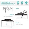 image:imageBest Choice Products 10x10ft Pop Up Canopy Tent Outdoor Shade 1 Person 1 Minute Set Up Carry Case 4 Weight Bags  BlueBlack