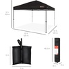 image:imageBest Choice Products 10x10ft Pop Up Canopy Tent Outdoor Shade 1 Person 1 Minute Set Up Carry Case 4 Weight Bags  BlueBlack