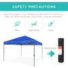 image:imageBest Choice Products 10x10ft Pop Up Canopy Tent Outdoor Shade 1 Person 1 Minute Set Up Carry Case 4 Weight Bags  BlueBlue