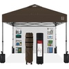 image:imageBest Choice Products 10x10ft Pop Up Canopy Tent Outdoor Shade 1 Person 1 Minute Set Up Carry Case 4 Weight Bags  BlueBrown