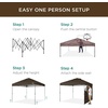 image:imageBest Choice Products 10x10ft Pop Up Canopy Tent Outdoor Shade 1 Person 1 Minute Set Up Carry Case 4 Weight Bags  BlueBrown