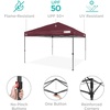 image:imageBest Choice Products 10x10ft Pop Up Canopy Tent Outdoor Shade 1 Person 1 Minute Set Up Carry Case 4 Weight Bags  BlueBurgundy