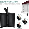 image:imageBest Choice Products 10x10ft Pop Up Canopy Tent Outdoor Shade 1 Person 1 Minute Set Up Carry Case 4 Weight Bags  BlueBurgundy