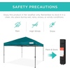 image:imageBest Choice Products 10x10ft Pop Up Canopy Tent Outdoor Shade 1 Person 1 Minute Set Up Carry Case 4 Weight Bags  BlueCerulean