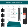 image:imageBest Choice Products 10x10ft Pop Up Canopy Tent Outdoor Shade 1 Person 1 Minute Set Up Carry Case 4 Weight Bags  BlueCerulean
