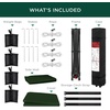 image:imageBest Choice Products 10x10ft Pop Up Canopy Tent Outdoor Shade 1 Person 1 Minute Set Up Carry Case 4 Weight Bags  BlueDark Green