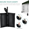 image:imageBest Choice Products 10x10ft Pop Up Canopy Tent Outdoor Shade 1 Person 1 Minute Set Up Carry Case 4 Weight Bags  BlueDark Green