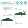 image:imageBest Choice Products 10x10ft Pop Up Canopy Tent Outdoor Shade 1 Person 1 Minute Set Up Carry Case 4 Weight Bags  BlueDark Green