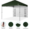 image:imageBest Choice Products 10x10ft Pop Up Canopy Tent Outdoor Shade 1 Person 1 Minute Set Up Carry Case 4 Weight Bags  BlueDark Green