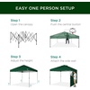 image:imageBest Choice Products 10x10ft Pop Up Canopy Tent Outdoor Shade 1 Person 1 Minute Set Up Carry Case 4 Weight Bags  BlueForest Green