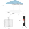 image:imageBest Choice Products 10x10ft Pop Up Canopy Tent Outdoor Shade 1 Person 1 Minute Set Up Carry Case 4 Weight Bags  BlueFrench BlueWhite