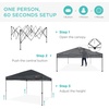 image:imageBest Choice Products 10x10ft Pop Up Canopy Tent Outdoor Shade 1 Person 1 Minute Set Up Carry Case 4 Weight Bags  BlueGray