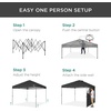 image:imageBest Choice Products 10x10ft Pop Up Canopy Tent Outdoor Shade 1 Person 1 Minute Set Up Carry Case 4 Weight Bags  BlueGray