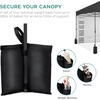 image:imageBest Choice Products 10x10ft Pop Up Canopy Tent Outdoor Shade 1 Person 1 Minute Set Up Carry Case 4 Weight Bags  BlueGray