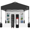 image:imageBest Choice Products 10x10ft Pop Up Canopy Tent Outdoor Shade 1 Person 1 Minute Set Up Carry Case 4 Weight Bags  BlueGray