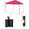 image:imageBest Choice Products 10x10ft Pop Up Canopy Tent Outdoor Shade 1 Person 1 Minute Set Up Carry Case 4 Weight Bags  BlueHot Pink