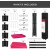 image:imageBest Choice Products 10x10ft Pop Up Canopy Tent Outdoor Shade 1 Person 1 Minute Set Up Carry Case 4 Weight Bags  BlueHot Pink
