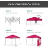 image:imageBest Choice Products 10x10ft Pop Up Canopy Tent Outdoor Shade 1 Person 1 Minute Set Up Carry Case 4 Weight Bags  BlueHot Pink