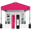 image:imageBest Choice Products 10x10ft Pop Up Canopy Tent Outdoor Shade 1 Person 1 Minute Set Up Carry Case 4 Weight Bags  BlueHot Pink