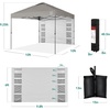 image:imageBest Choice Products 10x10ft Pop Up Canopy Tent Outdoor Shade 1 Person 1 Minute Set Up Carry Case 4 Weight Bags  BlueLight Gray