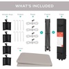 image:imageBest Choice Products 10x10ft Pop Up Canopy Tent Outdoor Shade 1 Person 1 Minute Set Up Carry Case 4 Weight Bags  BlueLight Gray