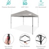 image:imageBest Choice Products 10x10ft Pop Up Canopy Tent Outdoor Shade 1 Person 1 Minute Set Up Carry Case 4 Weight Bags  BlueLight Gray