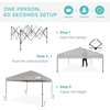 image:imageBest Choice Products 10x10ft Pop Up Canopy Tent Outdoor Shade 1 Person 1 Minute Set Up Carry Case 4 Weight Bags  BlueLight Gray